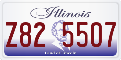 IL license plate Z825507
