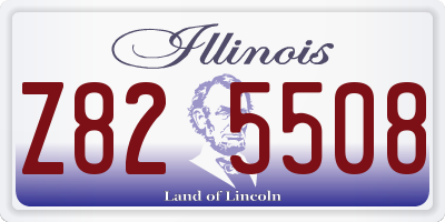 IL license plate Z825508