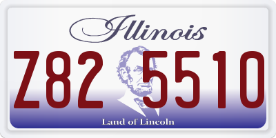 IL license plate Z825510