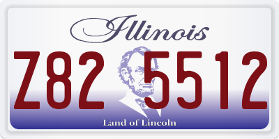 IL license plate Z825512