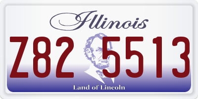 IL license plate Z825513