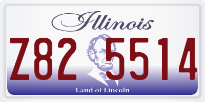 IL license plate Z825514