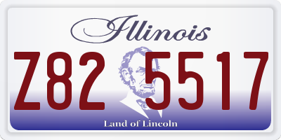 IL license plate Z825517