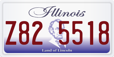 IL license plate Z825518