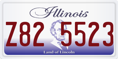 IL license plate Z825523