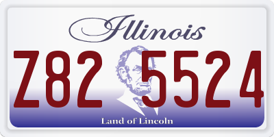 IL license plate Z825524