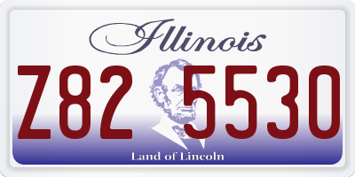 IL license plate Z825530