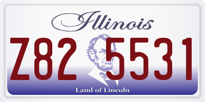 IL license plate Z825531
