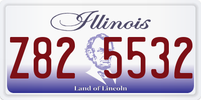 IL license plate Z825532