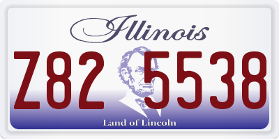 IL license plate Z825538