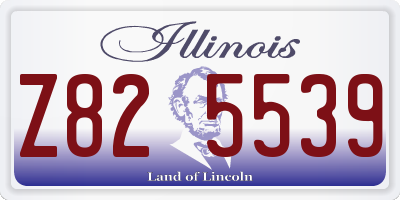 IL license plate Z825539