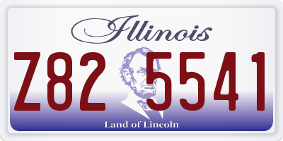 IL license plate Z825541