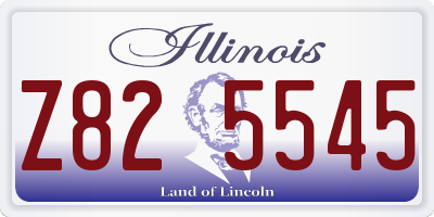 IL license plate Z825545