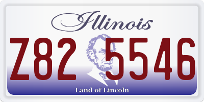 IL license plate Z825546