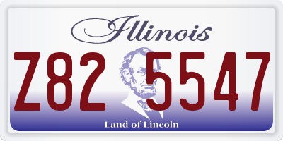 IL license plate Z825547