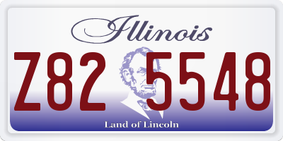 IL license plate Z825548