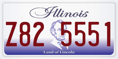 IL license plate Z825551