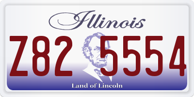 IL license plate Z825554