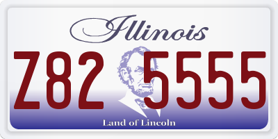 IL license plate Z825555