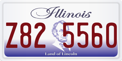 IL license plate Z825560