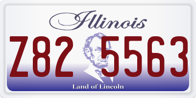 IL license plate Z825563