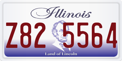 IL license plate Z825564