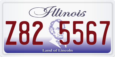 IL license plate Z825567