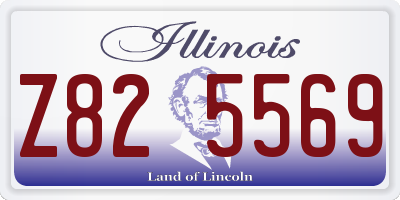 IL license plate Z825569