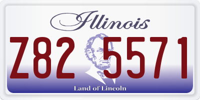 IL license plate Z825571
