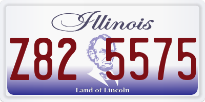 IL license plate Z825575