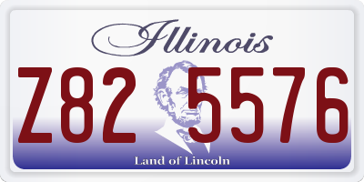 IL license plate Z825576