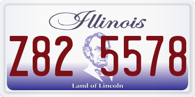 IL license plate Z825578