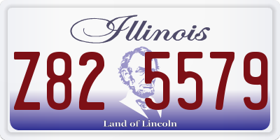IL license plate Z825579