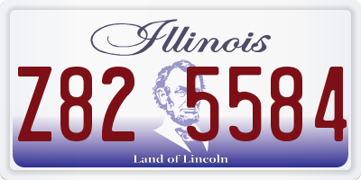 IL license plate Z825584