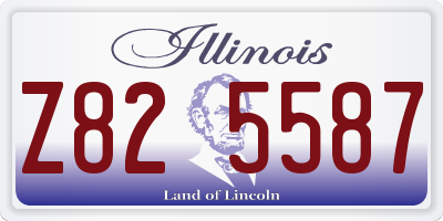IL license plate Z825587