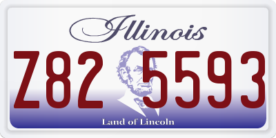 IL license plate Z825593