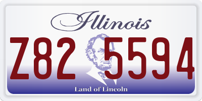 IL license plate Z825594