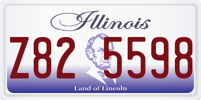 IL license plate Z825598