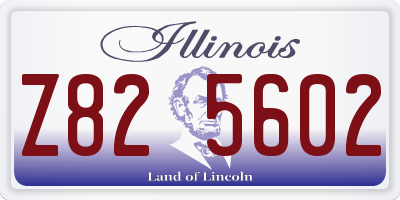 IL license plate Z825602