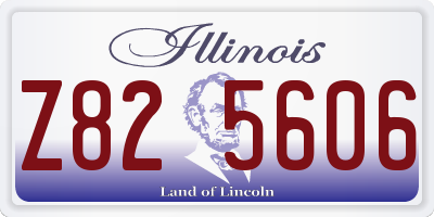 IL license plate Z825606