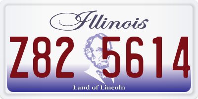 IL license plate Z825614