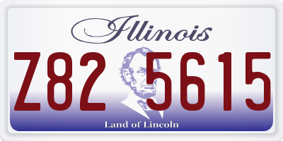 IL license plate Z825615