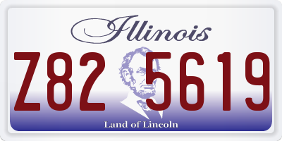 IL license plate Z825619