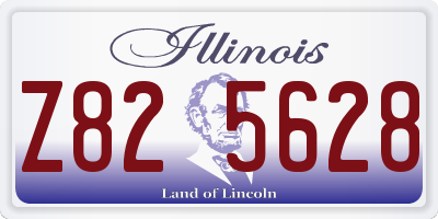 IL license plate Z825628