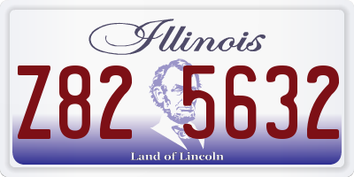 IL license plate Z825632