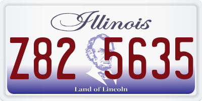 IL license plate Z825635