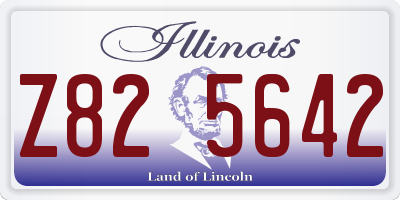 IL license plate Z825642