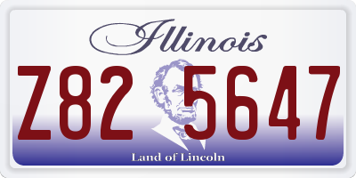 IL license plate Z825647