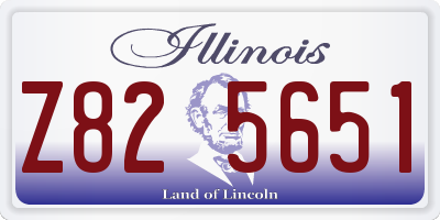 IL license plate Z825651