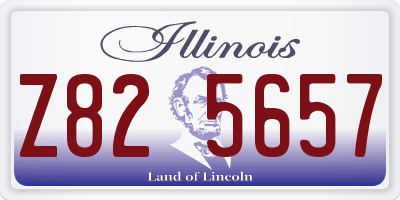 IL license plate Z825657